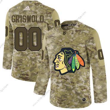 Adidas Herrar Chicago Blackhawks Skräddarsydda Camo Tröjor