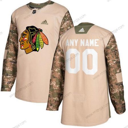 Adidas Herrar Chicago Blackhawks Skräddarsydda Camo Veterans Day Träning Tröjor