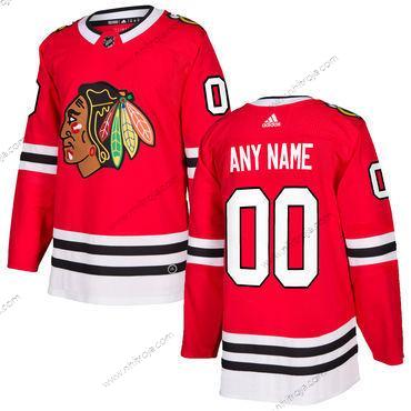 Adidas Herrar Chicago Blackhawks Skräddarsydda Röd Autentisk Stitched NHL Hemma Tröjor