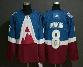 Adidas Herrar Colorado Avalanche #8 Cale Makar Blå 2020 Stadium Series Stitched NHL Tröjor