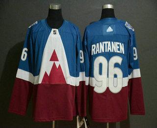 Adidas Herrar Colorado Avalanche #96 Mikko Rantanen Blå 2020 Stadium Series Stitched NHL Tröjor