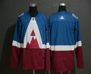 Adidas Herrar Colorado Avalanche Blank Blå 2020 Stadium Series Stitched NHL Tröjor