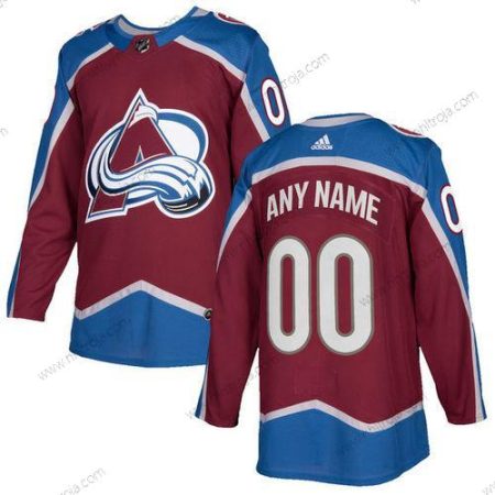 Adidas Herrar Colorado Avalanche Skräddarsydda Röd Autentisk Stitched NHL Hemma Tröjor