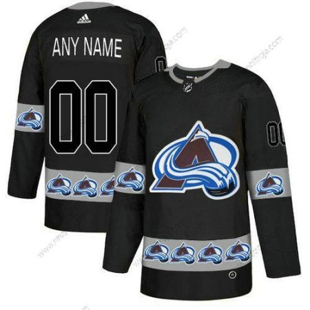 Adidas Herrar Colorado Avalanche Skräddarsydda Svart Team Logos Tröjor