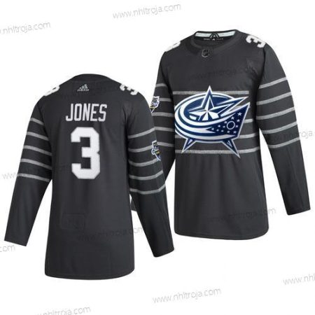 Adidas Herrar Columbus Blue Jackets #3 Seth Jones Grå 2020 NHL All-Star Game Tröjor