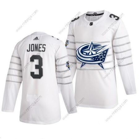 Adidas Herrar Columbus Blue Jackets #3 Seth Jones Vit 2020 NHL All-Star Game Tröjor