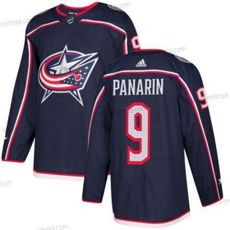 Adidas Herrar Columbus Blue Jackets #9 Artemi Panarin Marin Blå Autentisk Stitched NHL Hemma Tröjor