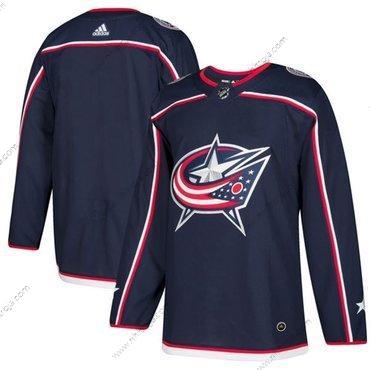 Adidas Herrar Columbus Blue Jackets Blank Marin Blå Autentisk Stitched NHL Hemma Tröjor