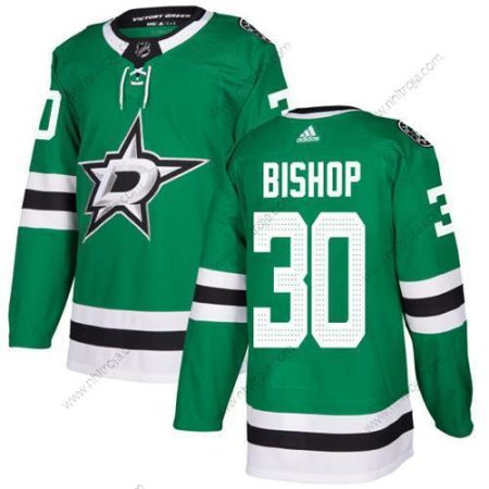 Adidas Herrar Dallas Stars #30 Ben Bishop Grön Autentisk Stitched NHL Hemma Tröjor