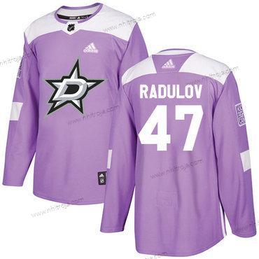 Adidas Herrar Dallas Stars #47 Alexander Radulov Lila Autentisk Bekämpar cancer Stitched NHL Tröjor