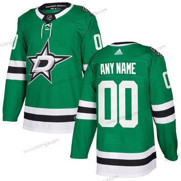 Adidas Herrar Dallas Stars Skräddarsydda Grön Autentisk Stitched NHL Hemma Tröjor