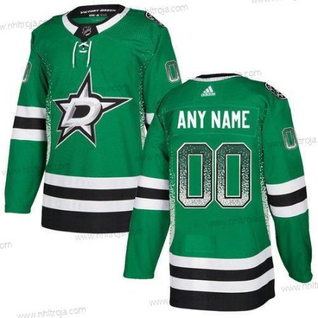 Adidas Herrar Dallas Stars Skräddarsydda Grön Tröjor