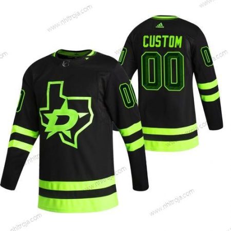 Adidas Herrar Dallas Stars Skräddarsydda Svart 2020-21 Alternativ Autentisk Player NHL Tröjor