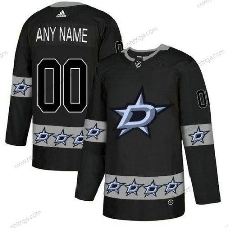 Adidas Herrar Dallas Stars Skräddarsydda Team Logos Svart Tröjor