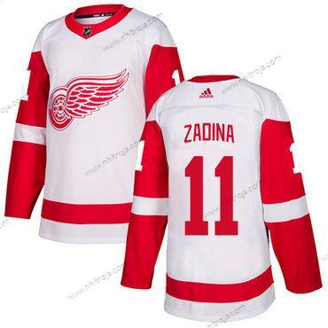 Adidas Herrar Detroit Red Wings #11 Filip Zadina Vit Autentisk NHL Tröjor