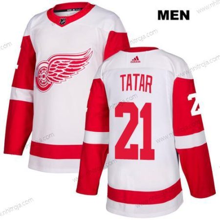 Adidas Herrar Detroit Red Wings #21 Tomas Tatar Vit Autentisk NHL Borta Tröjor