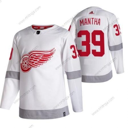 Adidas Herrar Detroit Red Wings #39 Anthony Mantha Vit 2020-21 Omvänd Retro Alternativ NHL Tröjor