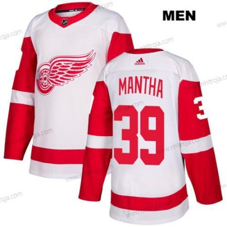 Adidas Herrar Detroit Red Wings #39 Anthony Mantha Vit Autentisk Stitched NHL Borta Tröjor