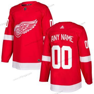 Adidas Herrar Detroit Red Wings Skräddarsydda Röd 2017-2018 Hockey Stitched NHL Hemma Tröjor