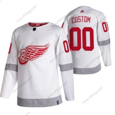 Adidas Herrar Detroit Red Wings Skräddarsydda Vit 2020-21 Omvänd Retro Alternativ NHL Tröjor