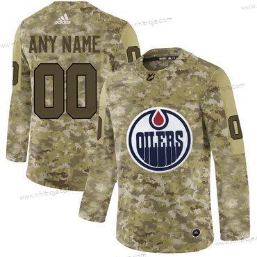 Adidas Herrar Edmonton Oilers Skräddarsydda Camo Tröjor