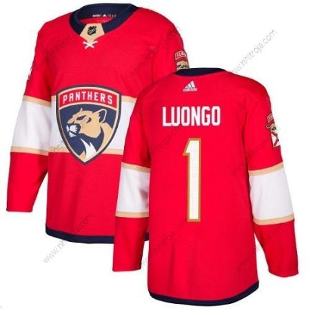 Adidas Herrar Florida Panthers #1 Roberto Luongo Röd Autentisk Stitched NHL Hemma Tröjor