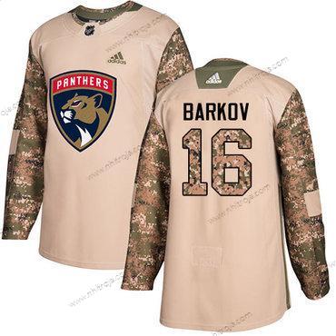 Adidas Herrar Florida Panthers #16 Aleksander Barkov Camo Autentisk 2017 Veterans Day Stitched NHL Tröjor