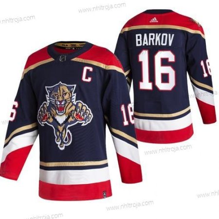 Adidas Herrar Florida Panthers #16 Aleksander Barkov Svart 2020-21 Omvänd Retro Alternativ NHL Tröjor