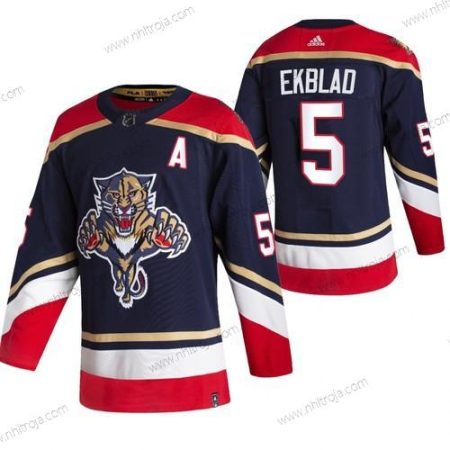 Adidas Herrar Florida Panthers #5 Aaron Ekblad Svart 2020-21 Omvänd Retro Alternativ NHL Tröjor