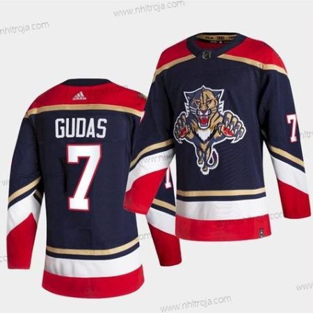 Adidas Herrar Florida Panthers #7 Radko Gudas 2021 Omvänd Retro Marin Tröjor