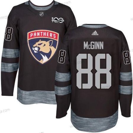 Adidas Herrar Florida Panthers #88 Jamie Mcginn Svart 1917-2017 100th Jubileum Stitched NHL Tröjor