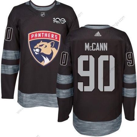 Adidas Herrar Florida Panthers #90 Jared Mccann Svart 1917-2017 100th Jubileum Stitched NHL Tröjor