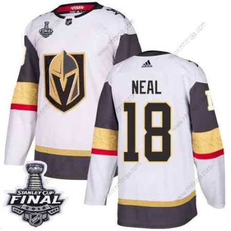 Adidas Herrar Golden Knights #18 James Neal Vit Road Autentisk 2018 Stanley Cup Final Stitched NHL Tröjor