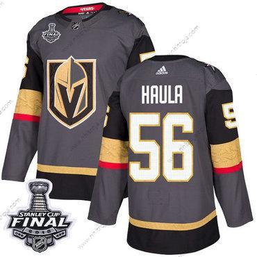 Adidas Herrar Golden Knights #56 Erik Haula Grå Autentisk 2018 Stanley Cup Final Stitched NHL Hemma Tröjor