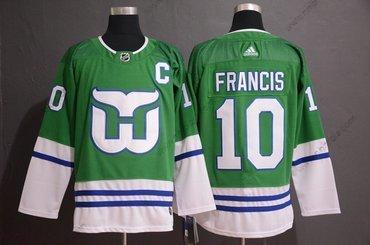 Adidas Herrar Hartford Whalers #10 Ron Francis Grön Tröjor