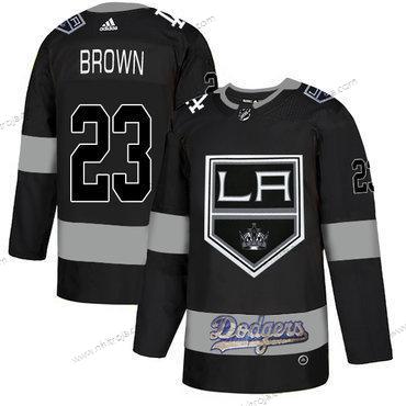 Adidas Herrar La Los Angeles Kings With Dodgers 23 Dustin Brown Svart Tröjor