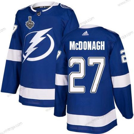 Adidas Herrar Lightning #27 Ryan Mcdonagh Blå Autentisk 2020 Stanley Cup Final Stitched NHL Hemma Tröjor