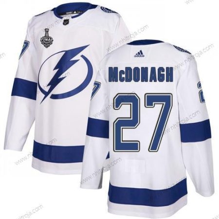 Adidas Herrar Lightning #27 Ryan Mcdonagh Vit Road Autentisk 2020 Stanley Cup Final Stitched NHL Tröjor