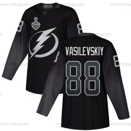 Adidas Herrar Lightning #88 Andrei Vasilevskiy Svart Alternativ Autentisk 2020 Stanley Cup Final Stitched NHL Tröjor