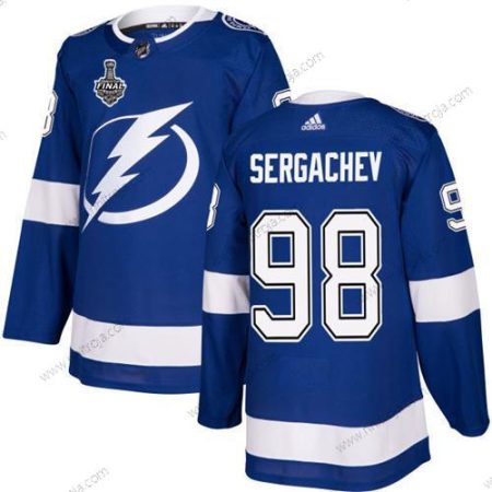 Adidas Herrar Lightning #98 Mikhail Sergachev Blå Autentisk 2020 Stanley Cup Final Stitched NHL Hemma Tröjor