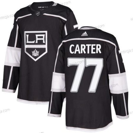 Adidas Herrar Los Angeles Kings #77 Jeff Carter Svart Autentisk Stitched NHL Hemma Tröjor