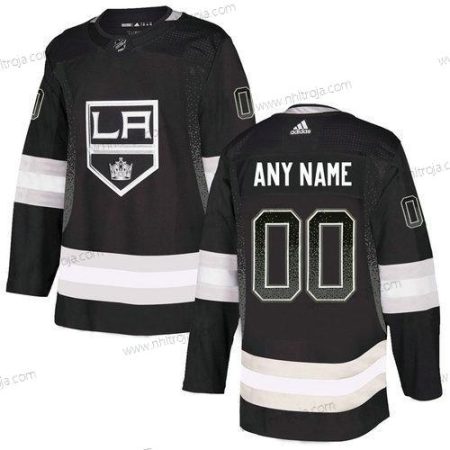 Adidas Herrar Los Angeles Kings Skräddarsydda Svart Team Logos Tröjor