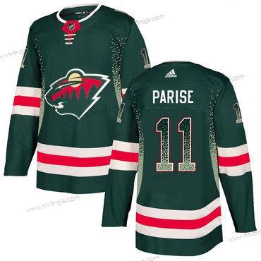 Adidas Herrar Minnesota Wild #11 Zach Parise Grön Tröjor