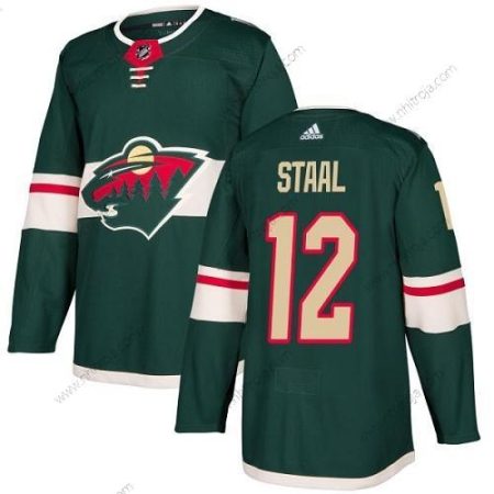 Adidas Herrar Minnesota Wild #12 Eric Staal Grön Autentisk Stitched NHL Hemma Tröjor