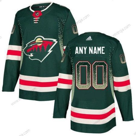 Adidas Herrar Minnesota Wild Skräddarsydda Grön Tröjor