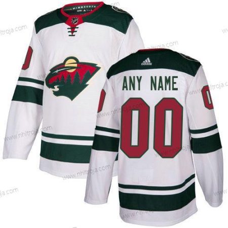 Adidas Herrar Minnesota Wild Skräddarsydda NHL Autentisk Vit Tröjor