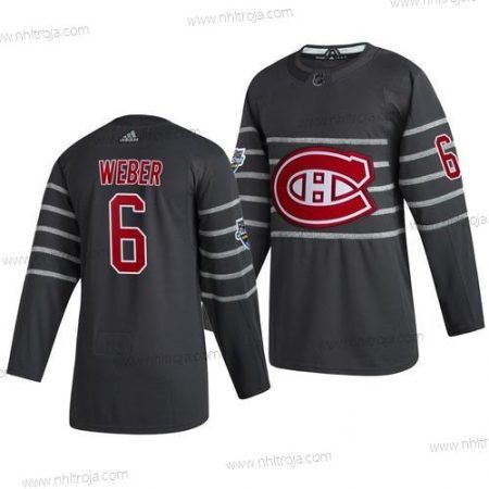 Adidas Herrar Montreal Canadiens #6 Shea Weber Grå 2020 NHL All-Star Game Tröjor