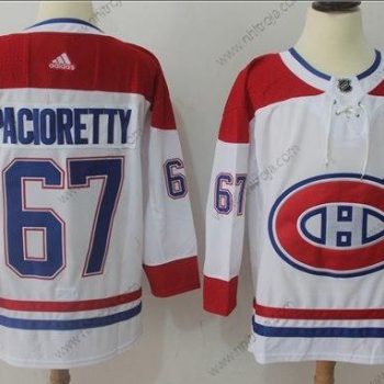 Adidas Herrar Montreal Canadiens #67 Max Pacioretty Vit Road Autentisk Stitched NHL Tröjor