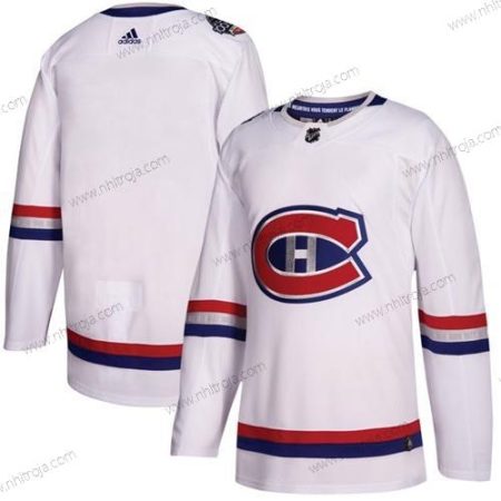 Adidas Herrar Montreal Canadiens Blank Vit Autentisk 2017 100 Klassisk Stitched NHL Tröjor