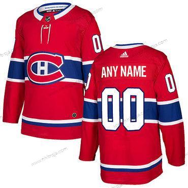 Adidas Herrar Montreal Canadiens Skräddarsydda Röd 2017-2018 Hockey Stitched NHL Tröjor